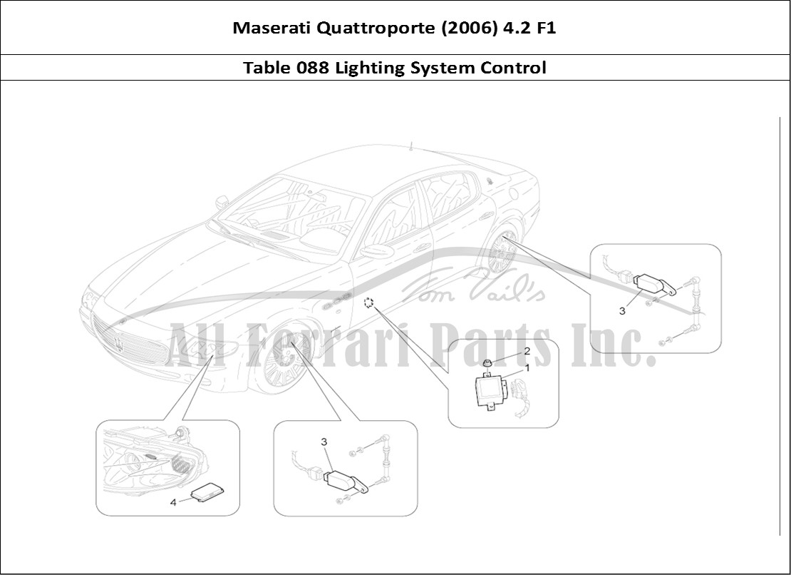 Ferrari Parts Maserati QTP. (2006) 4.2 F1 Page 088 Lighting System Control