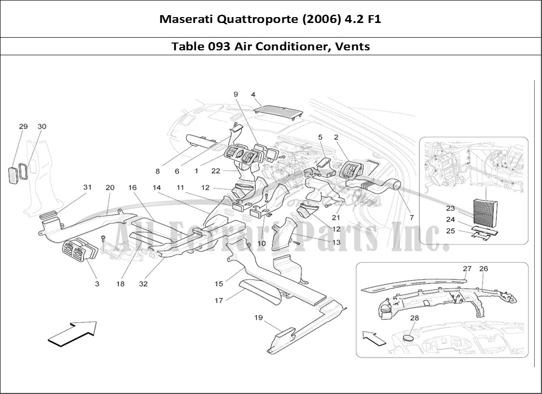 Ferrari Parts Maserati QTP. (2006) 4.2 F1 Page 093 A/c Unit: Diffusion