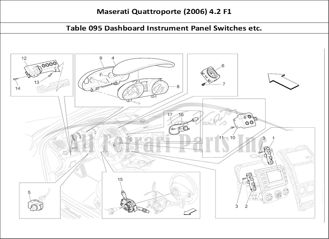 Ferrari Parts Maserati QTP. (2006) 4.2 F1 Page 095 Dashboard Devices