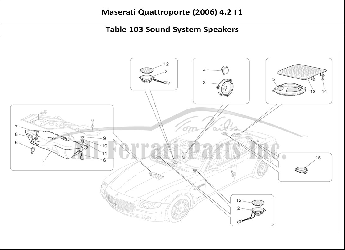 Ferrari Parts Maserati QTP. (2006) 4.2 F1 Page 103 Sound Diffusion System
