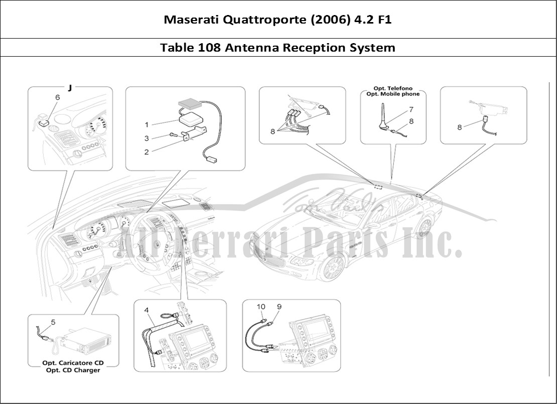 Ferrari Parts Maserati QTP. (2006) 4.2 F1 Page 108 Reception And Connection