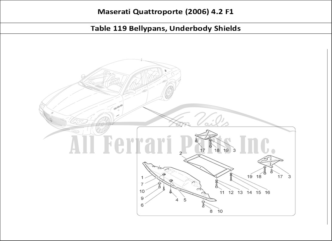 Ferrari Parts Maserati QTP. (2006) 4.2 F1 Page 119 Underbody And Underfloor