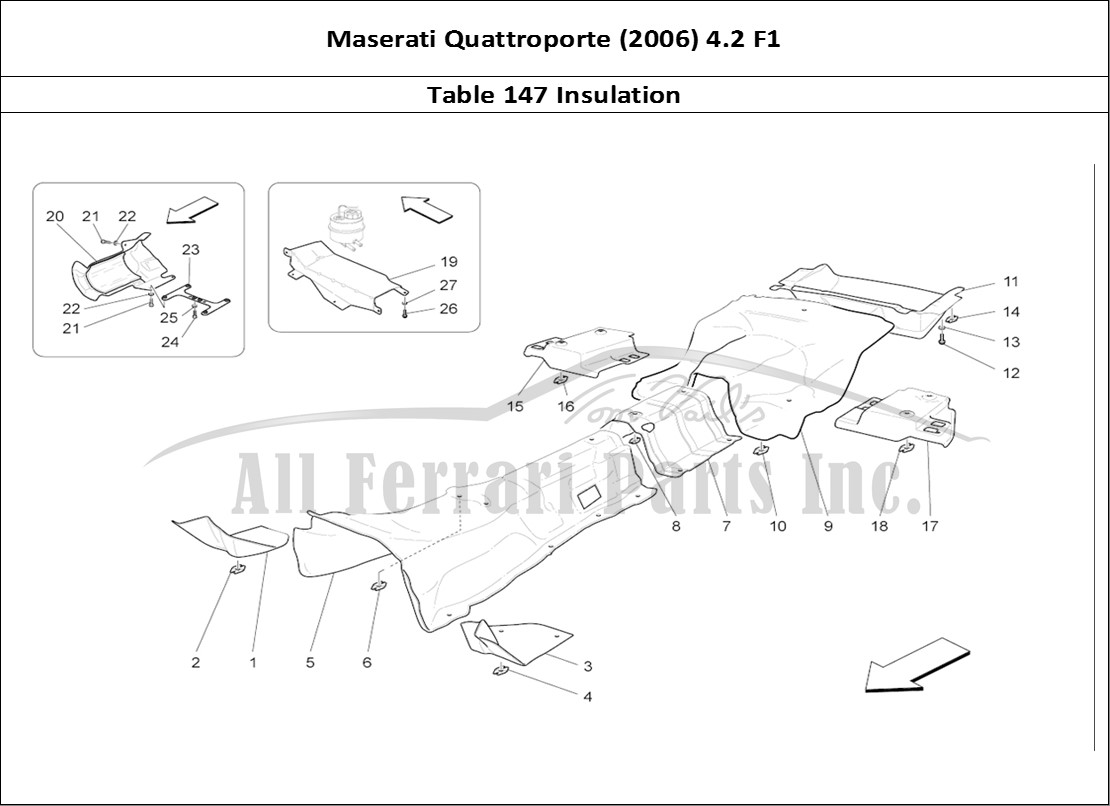 Ferrari Parts Maserati QTP. (2006) 4.2 F1 Page 147 Thermal Insulating Panel