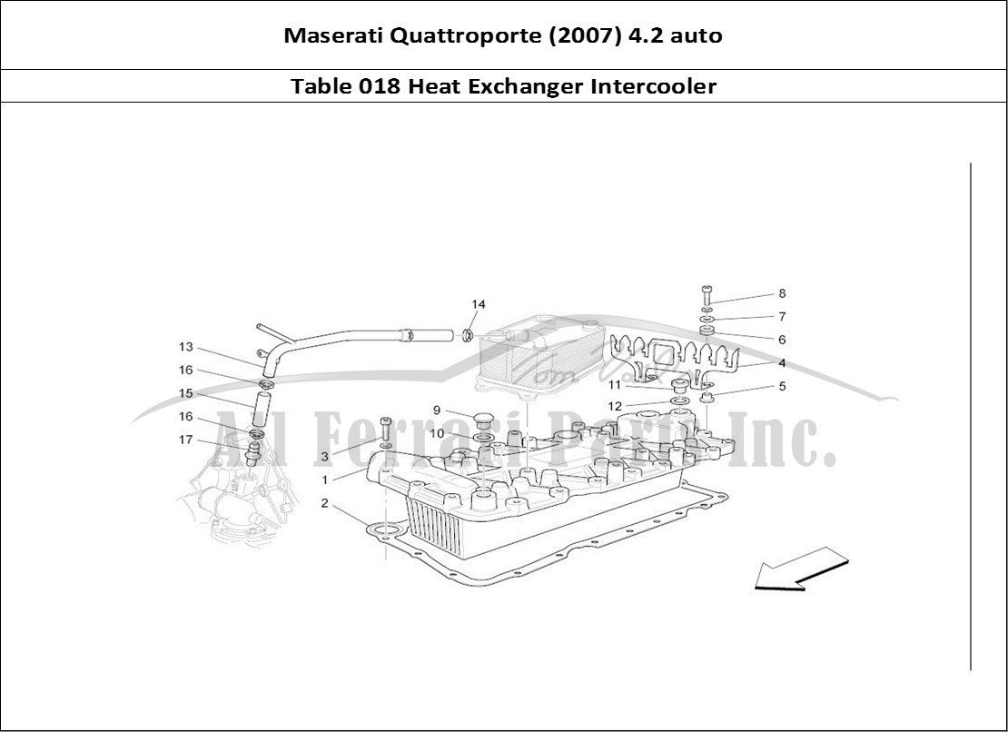 Ferrari Parts Maserati QTP. (2007) 4.2 auto Page 018 Heat Exchanger