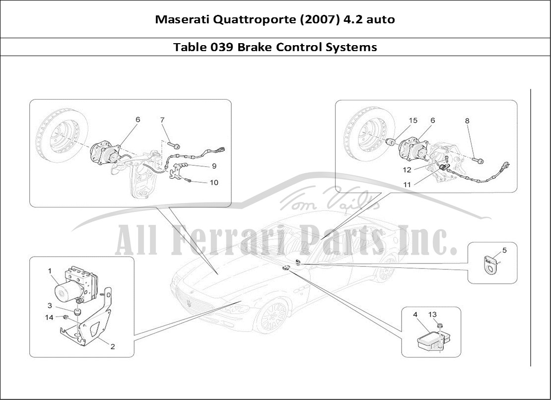 Ferrari Parts Maserati QTP. (2007) 4.2 auto Page 039 Braking Control Systems