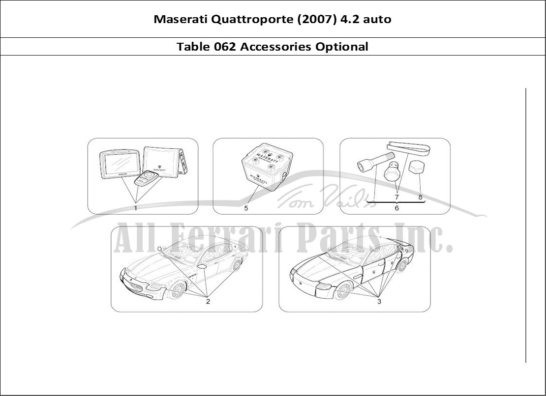 Ferrari Parts Maserati QTP. (2007) 4.2 auto Page 062 After Market Accessories