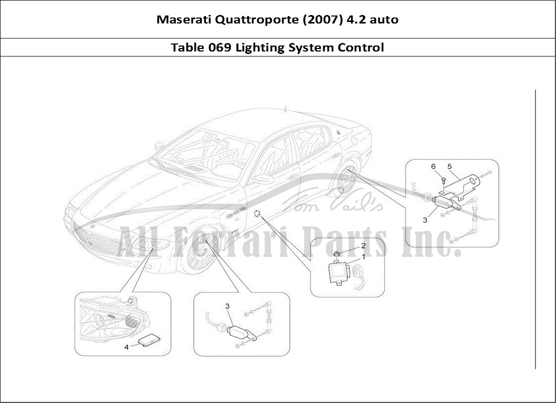 Ferrari Parts Maserati QTP. (2007) 4.2 auto Page 069 Lighting System Control