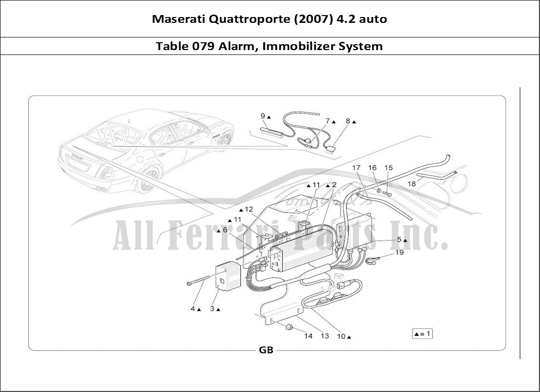 Ferrari Parts Maserati QTP. (2007) 4.2 auto Page 079 Alarm And Immobilizer Sys