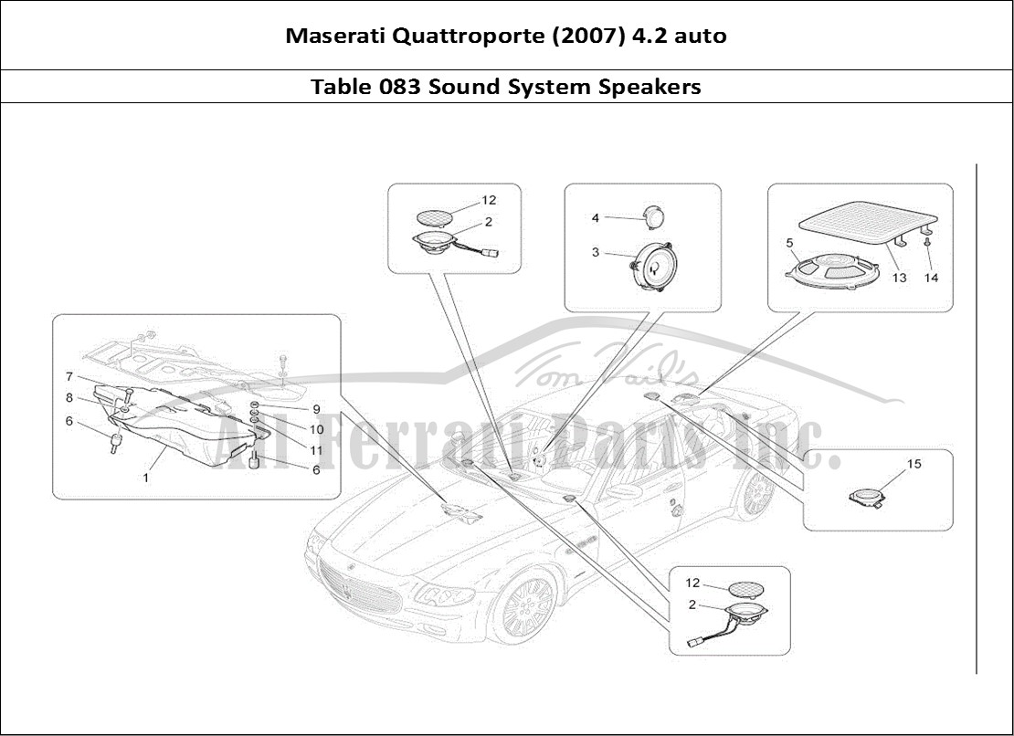 Ferrari Parts Maserati QTP. (2007) 4.2 auto Page 083 Sound Diffusion System