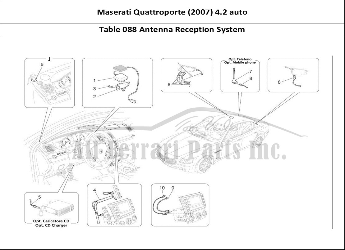 Ferrari Parts Maserati QTP. (2007) 4.2 auto Page 088 Reception And Connection