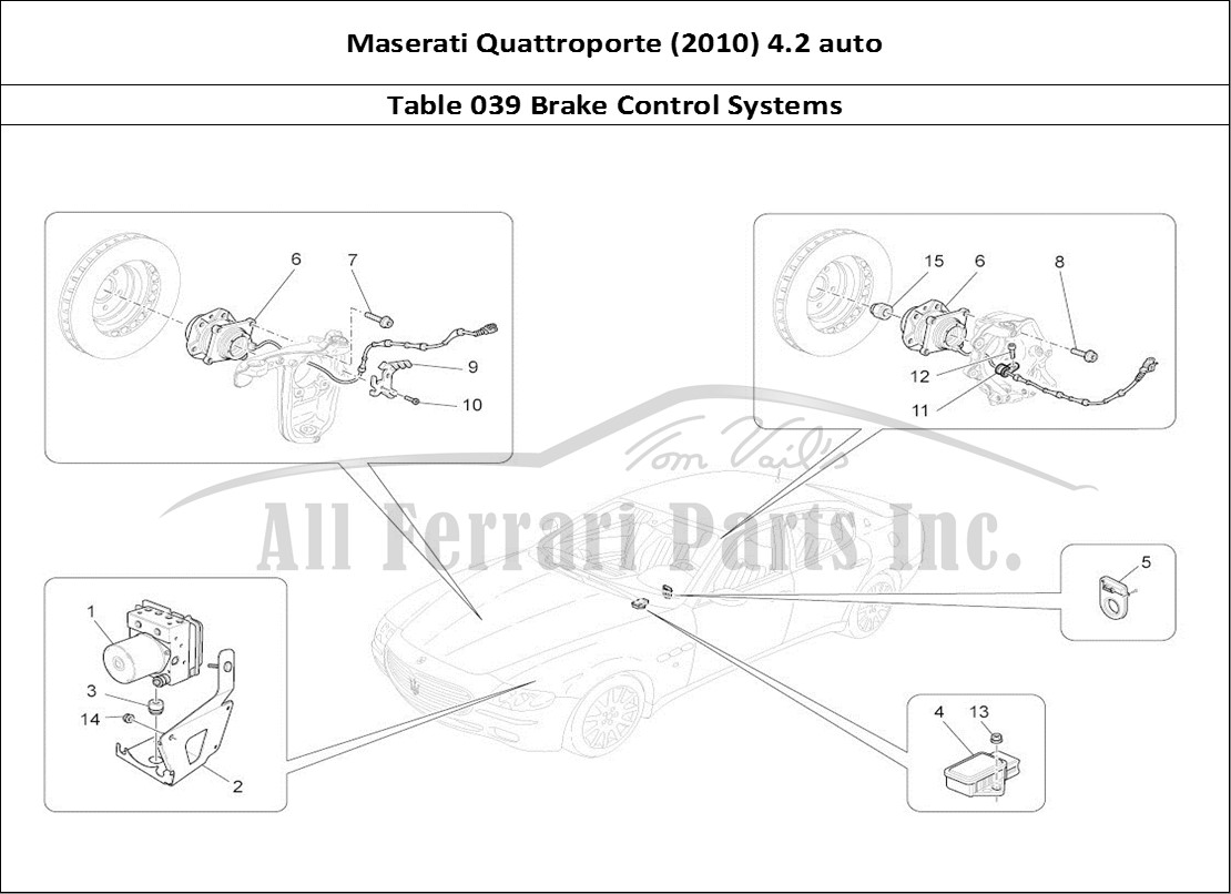 Ferrari Parts Maserati QTP. (2010) 4.2 auto Page 039 Braking Control Systems