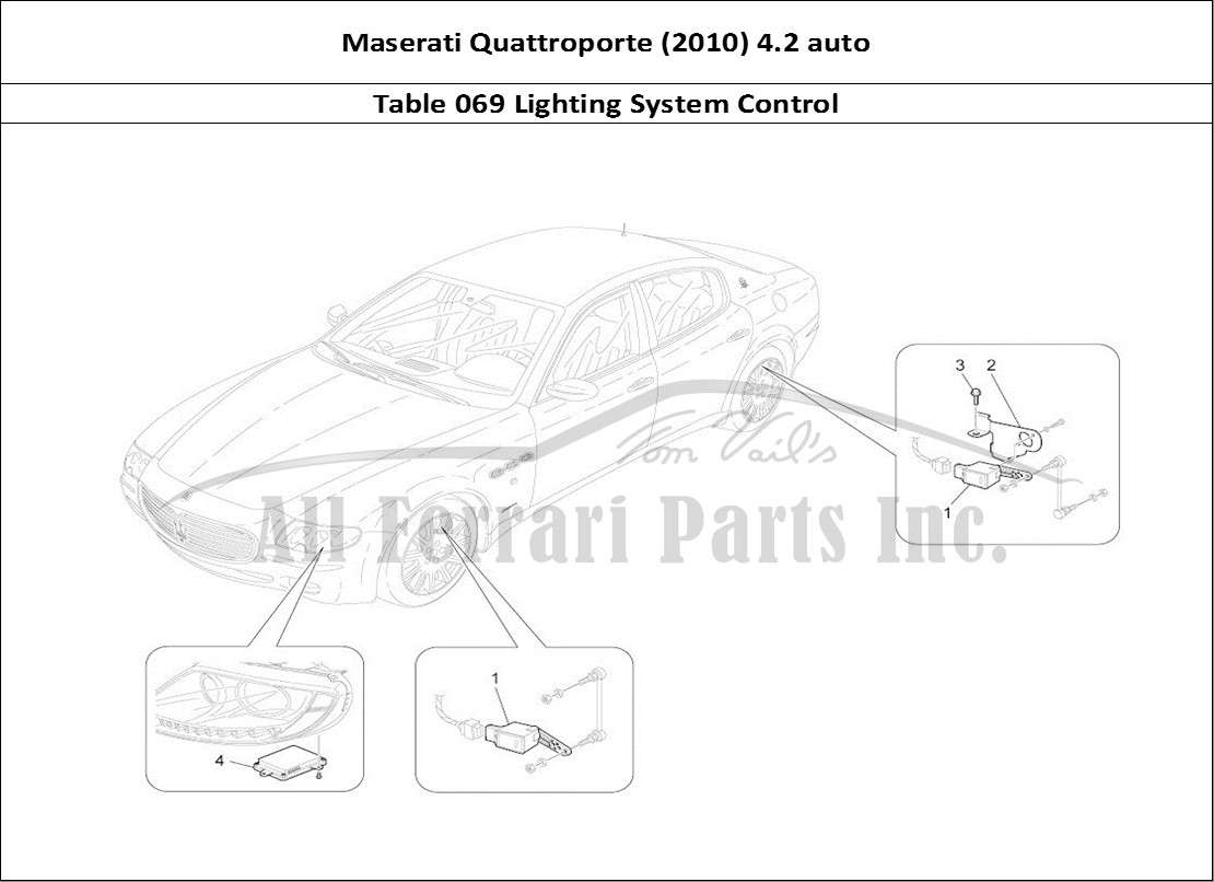 Ferrari Parts Maserati QTP. (2010) 4.2 auto Page 069 Lighting System Control