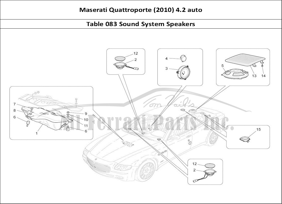 Ferrari Parts Maserati QTP. (2010) 4.2 auto Page 083 Sound Diffusion System