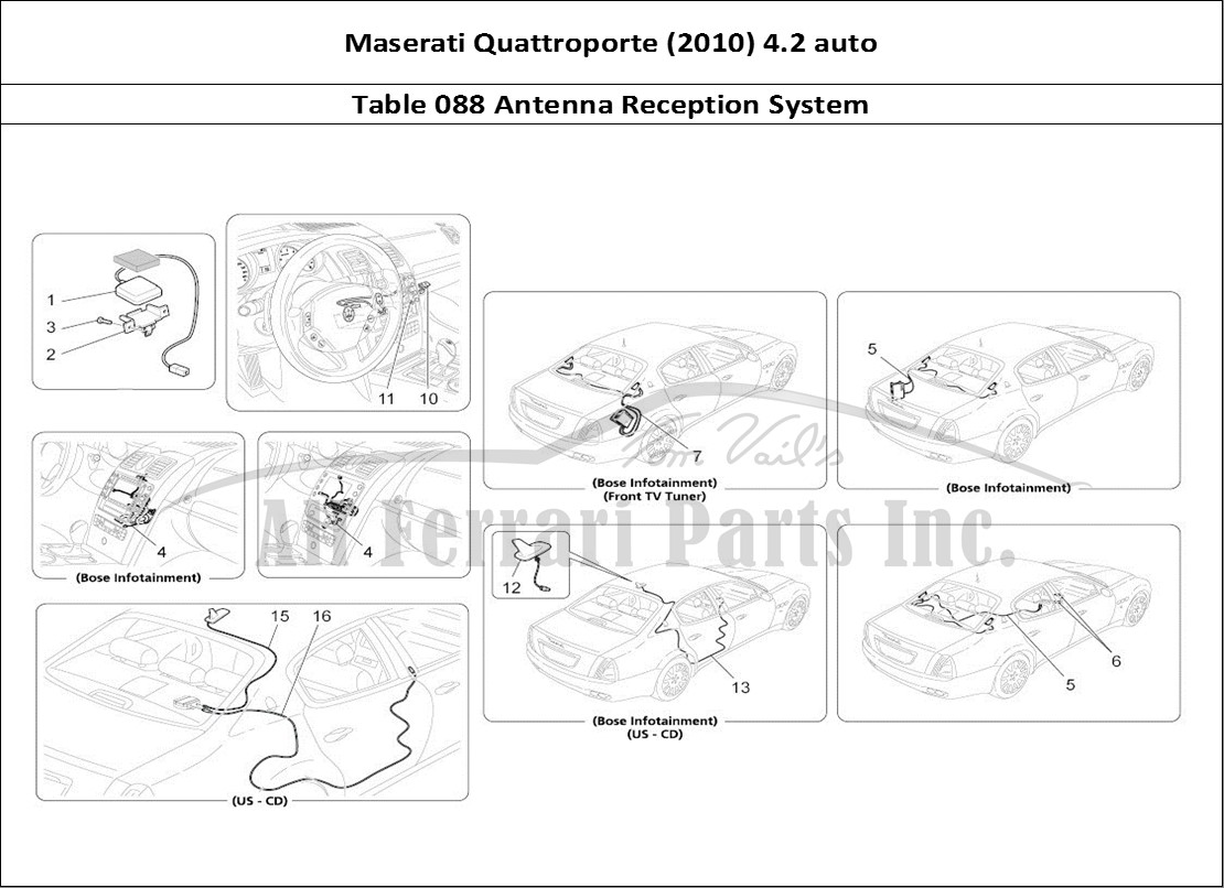 Ferrari Parts Maserati QTP. (2010) 4.2 auto Page 088 Reception And Connection
