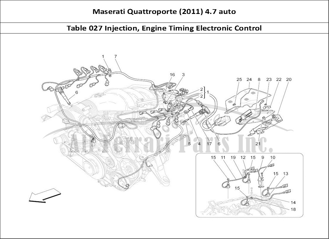 Ferrari Parts Maserati QTP. (2011) 4.7 auto Page 027 Electronic Control: Inje