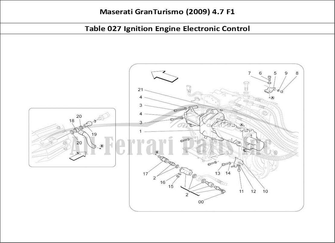 Ferrari Parts Maserati GranTurismo (2009) 4.7 F1 Page 027 Electronic Control: Engin