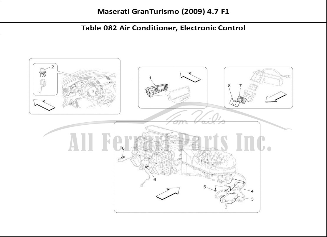 Ferrari Parts Maserati GranTurismo (2009) 4.7 F1 Page 082 A/c Unit: Electronic Cont