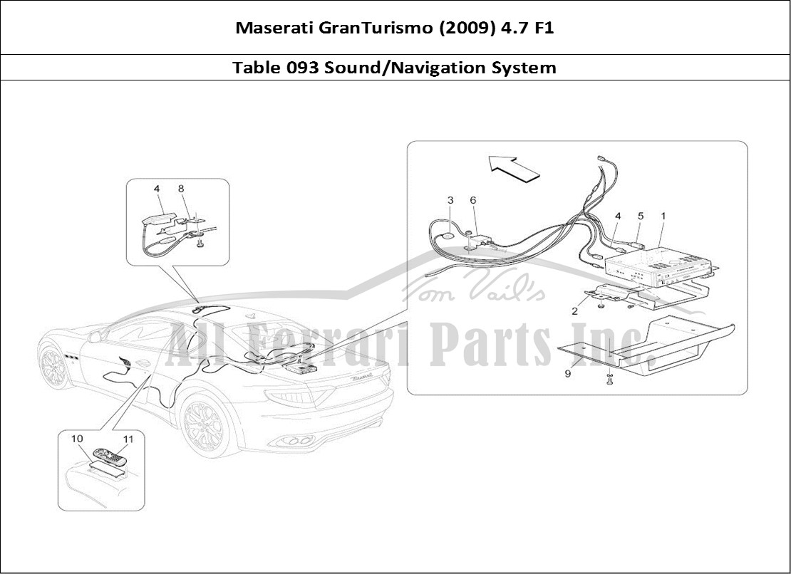 Ferrari Parts Maserati GranTurismo (2009) 4.7 F1 Page 093 It System
