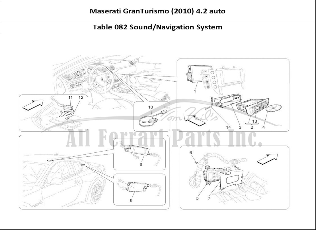 Ferrari Parts Maserati GranTurismo (2010) 4.2 auto Page 082 It System