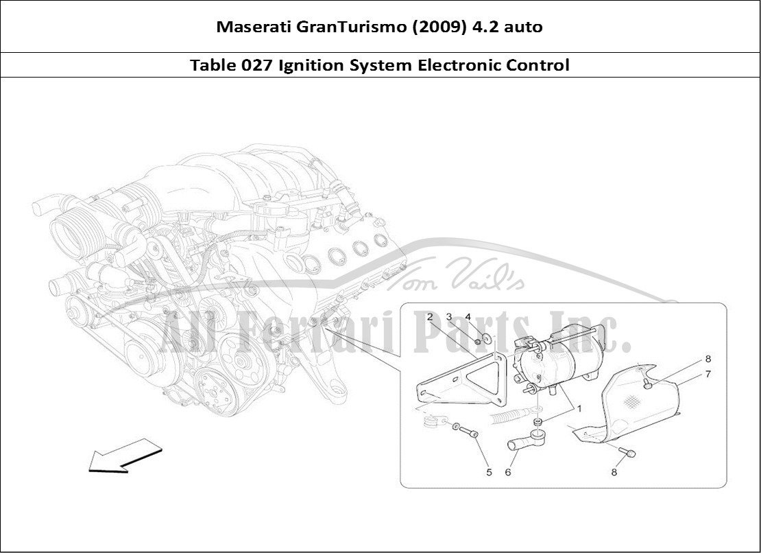 Ferrari Parts Maserati GranTurismo (2009) 4.2 auto Page 027 Electronic Control: Engin