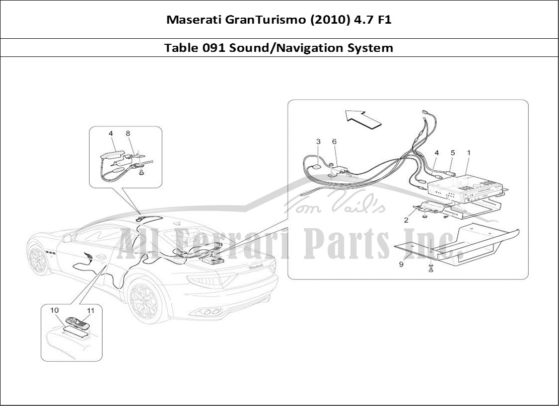 Ferrari Parts Maserati GranTurismo (2010) 4.7 F1 Page 091 It System