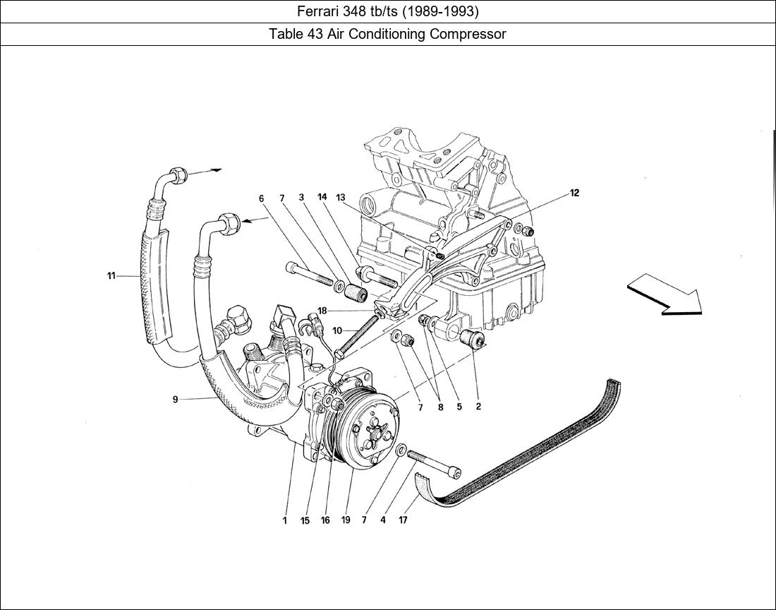 Table 43 - Air Conditioning Compressor