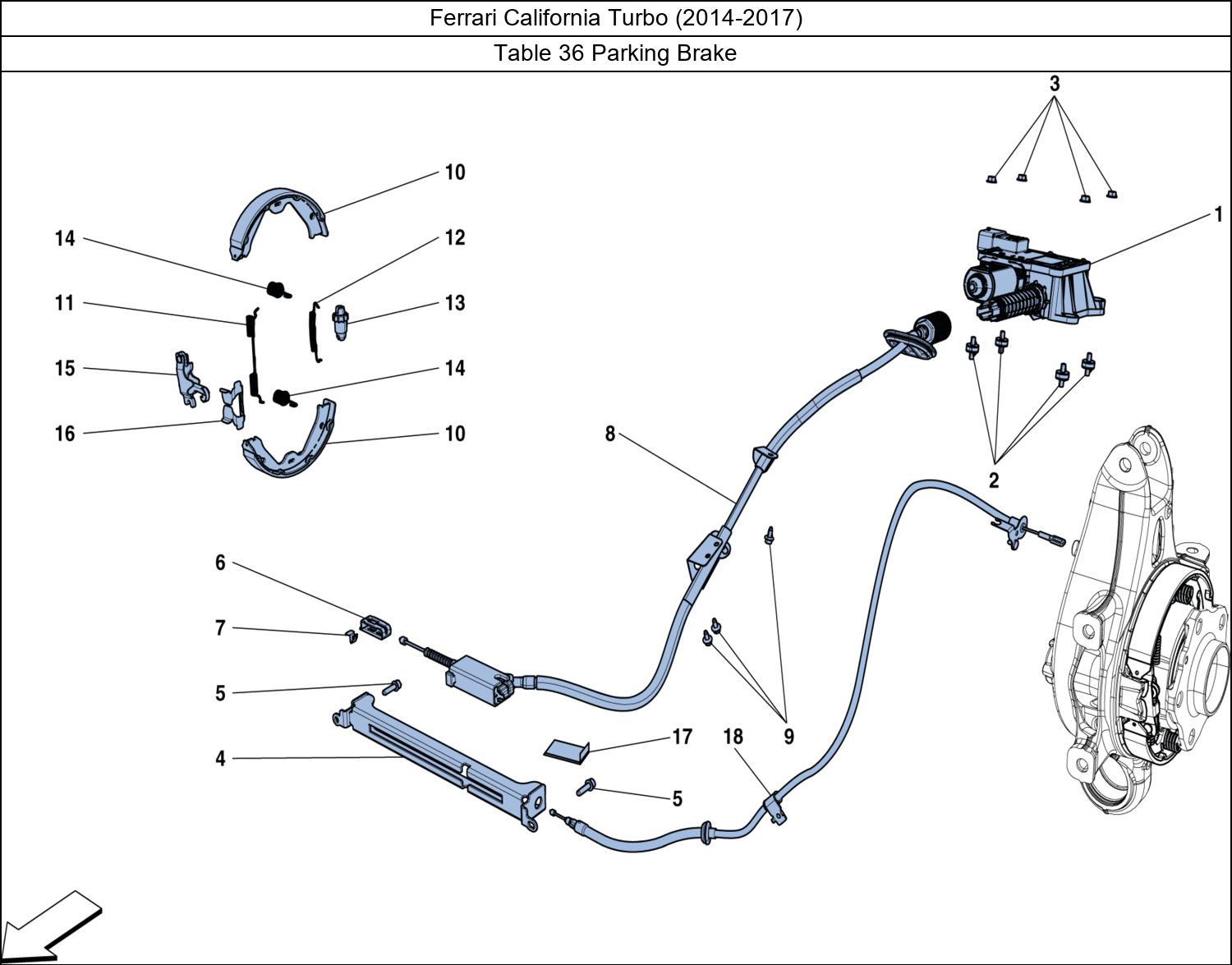 Table 36 - Parking Brake