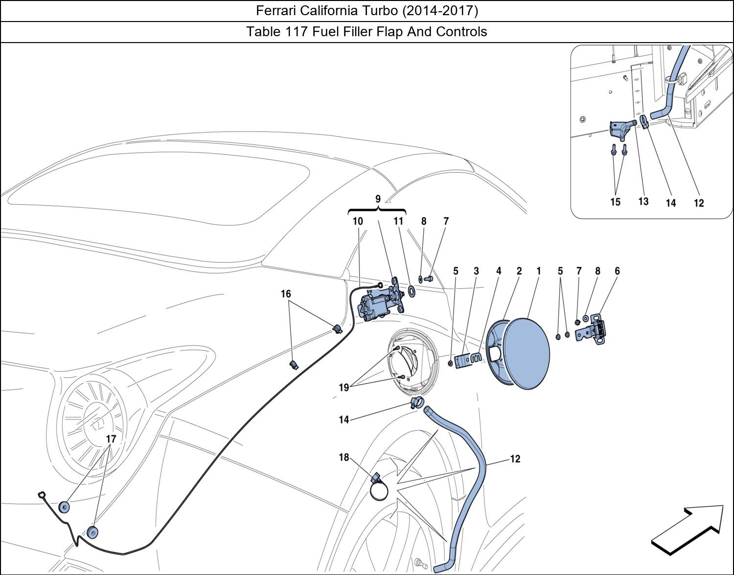 Table 117 - Fuel Filler Flap And Controls