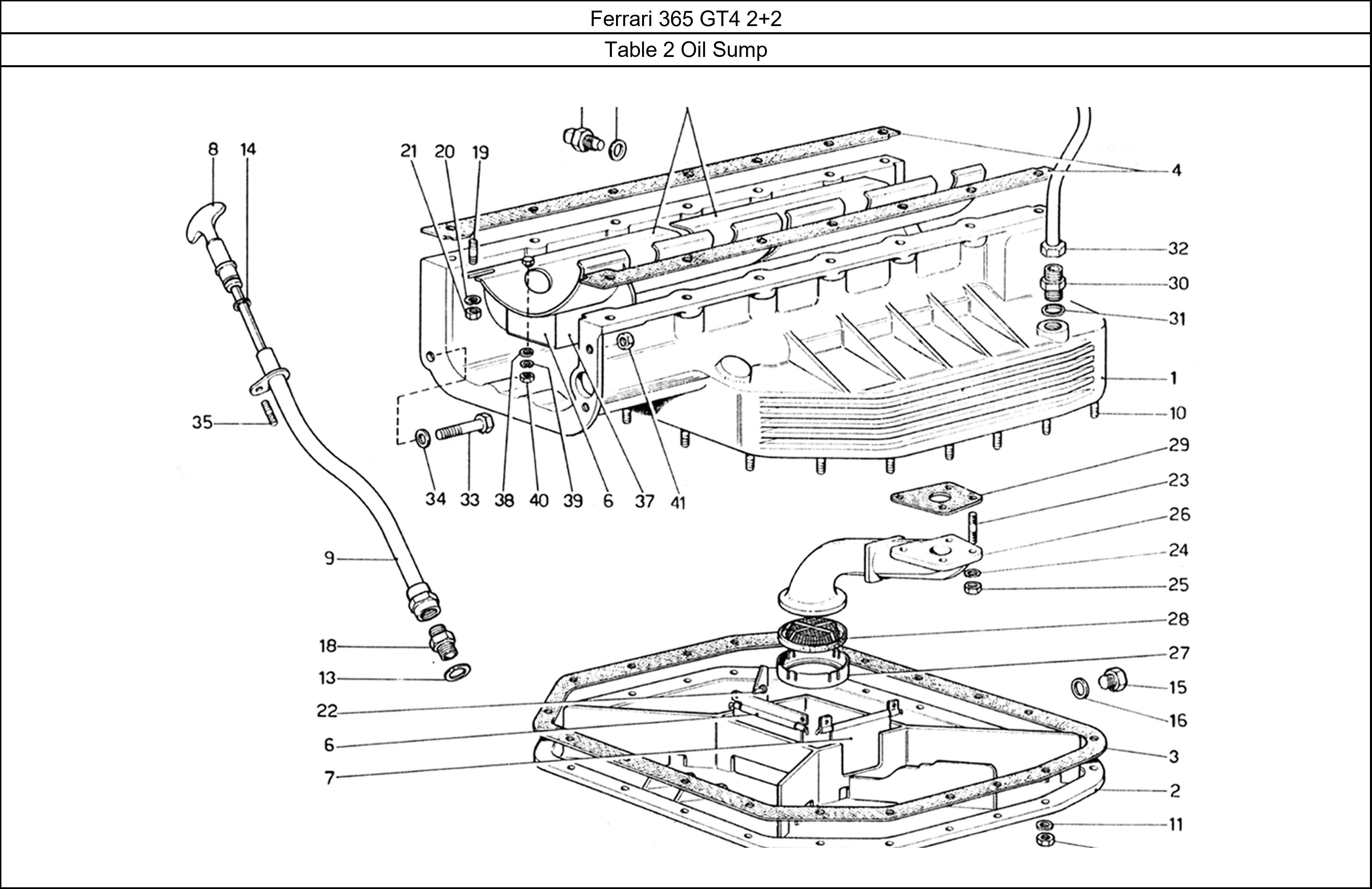 Table 2 - Oil Sump